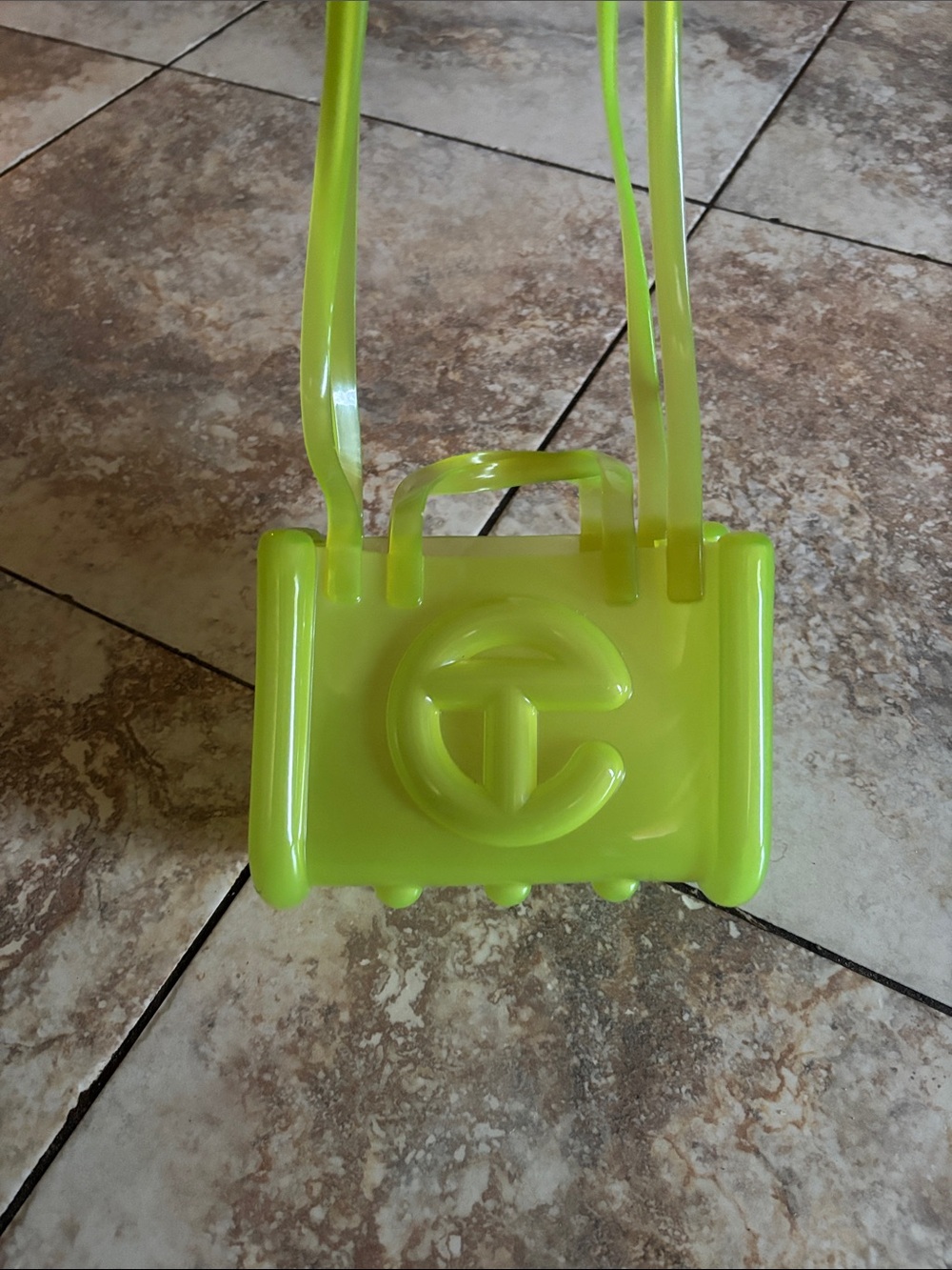 Telfar Neon Lime Translucent Tote